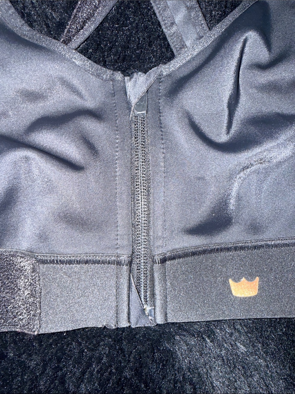 SHEFIT Front-Zip Crossback Sports Bra - Black - Picture 5 of 13